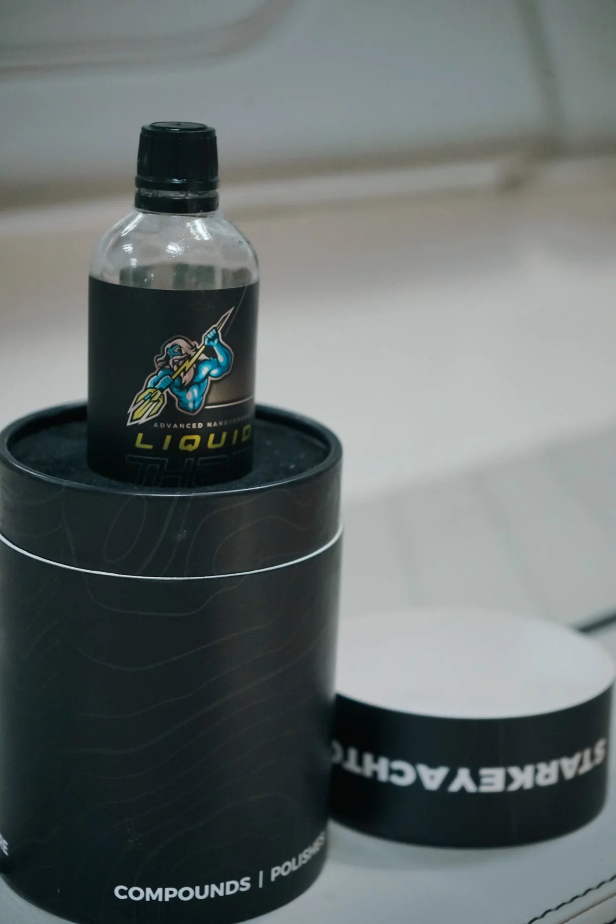 Marine ceramic coating product compared against traditional wax